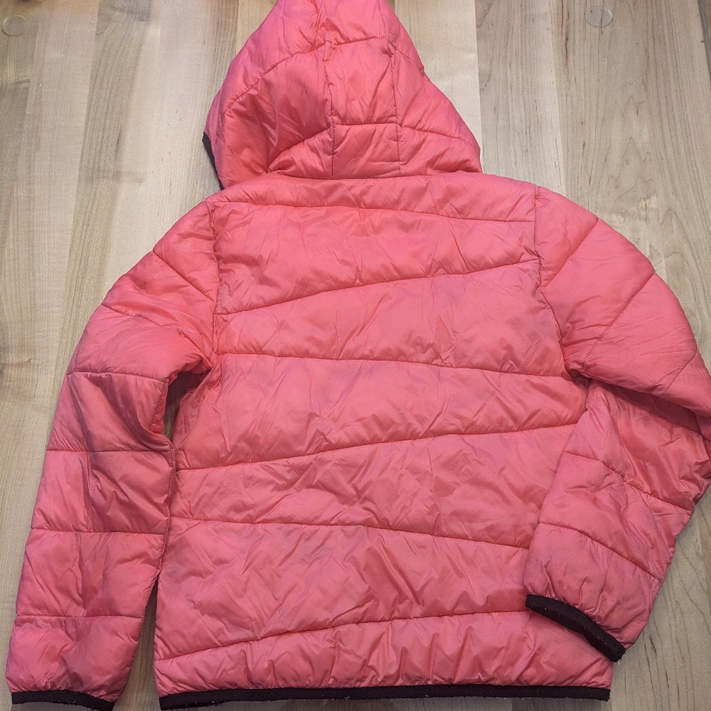 Under Armour Pink Kids Coral Puffer Jacket Loose Fit YMD/JM/M - Picture 2 of 10